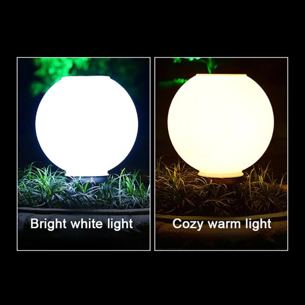 LED Solar Column Head Light Waterproof Courtyard Corner Light Gate Column Lawn Garden Ball Wall Lamp Outdoor Post Light - Image 4